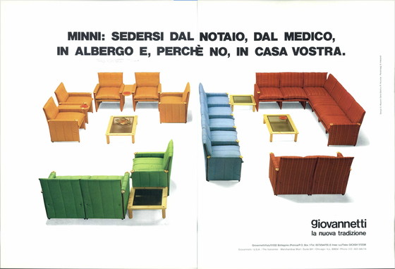 Image 1 of Divano "Minni" Di A. Mazzoni D. Stelle E G. Gualtierotti Per Giovannetti