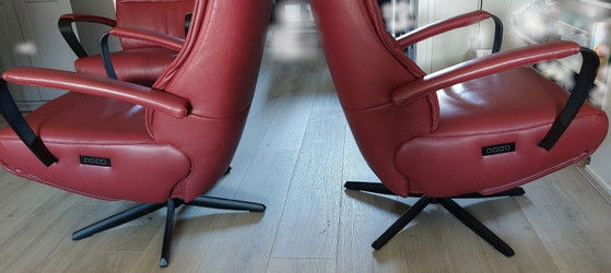 Recliner chairs "The Future" TW-190 Twice (3 pieces) – De Toekomst, Armchairs, Leather, Metal (photo 8 of 9)