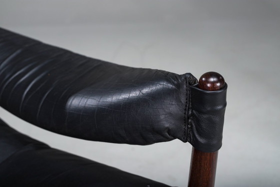 Image 1 of Mid Century Moderne Deense Palisander fauteuils en salontafel van Kristian Vedel voor Sören Willadsen, jaren 1960, set van 3