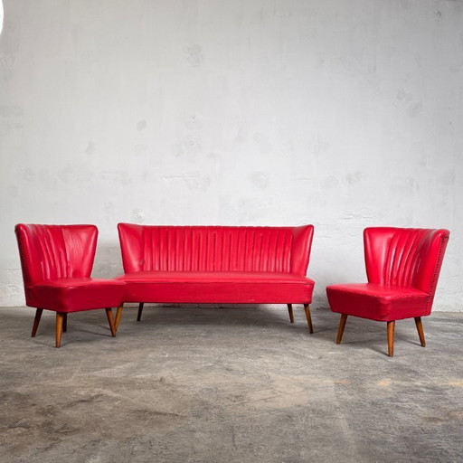 Ungarisches „Sky“-Sofa mit 2 passenden Sesseln, 1960er Jahre – Mid-Century Modern Set