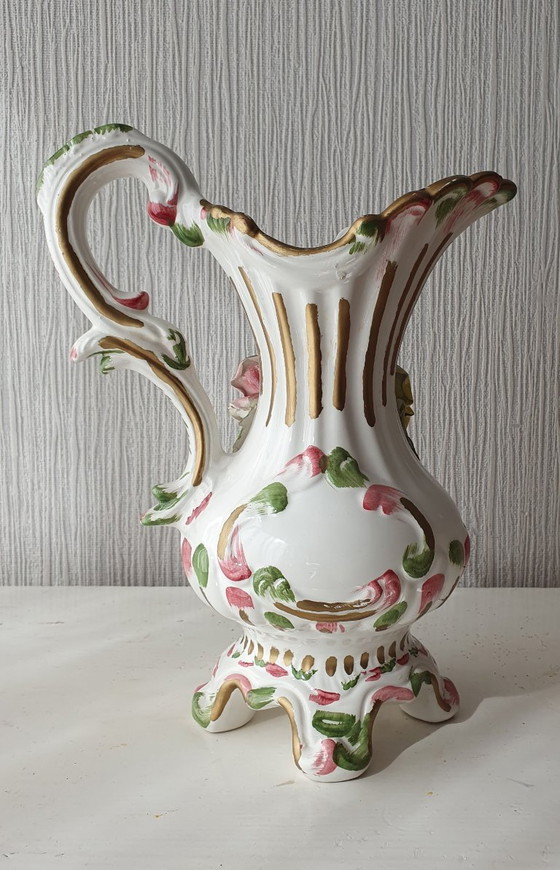 Image 1 of Grande vaso Capodimonte, porcellana italiana 30 cm