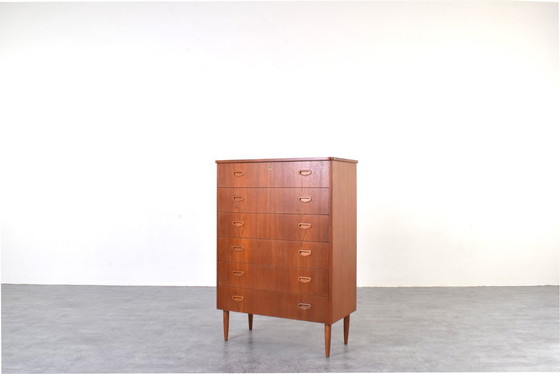 Image 1 of Mid-Century Danish Teak Chest of Drawers, 1960s.