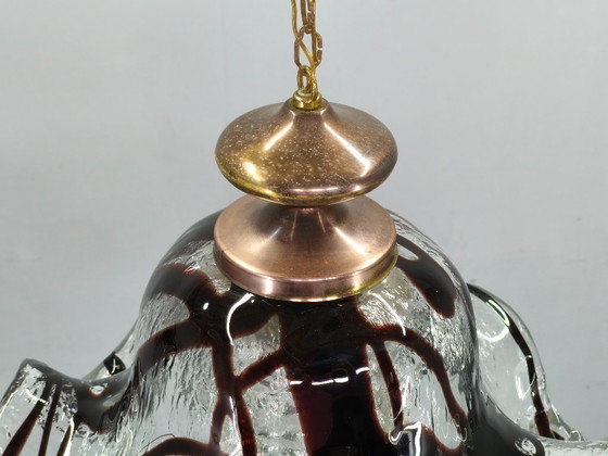 Image 1 of Een paar hanglampen van Murano-glas, Italië, jaren 1960.