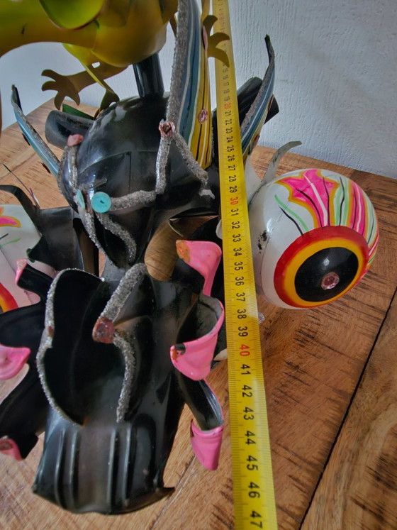 Magnifique Masque de Carnaval Diablada Bolivien Traditionnel – Objets déco, Aluminium, Autre (photo 22 of 24)