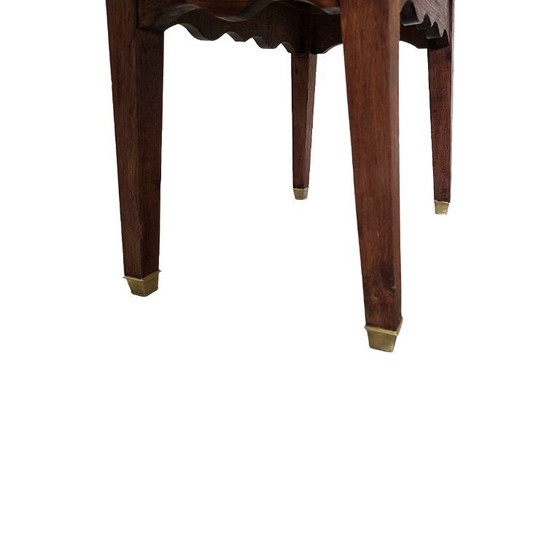 Image 1 of Tavolino da caffè francese antico in rovere con piedini in bronzo, circa 1900