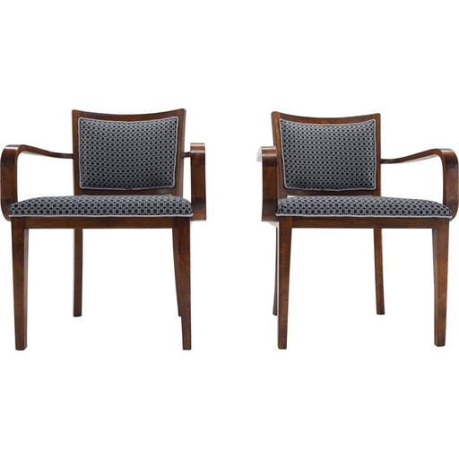 Pair of vintage chairs by Tatra Pravenec Art Deco, Czech 1930
