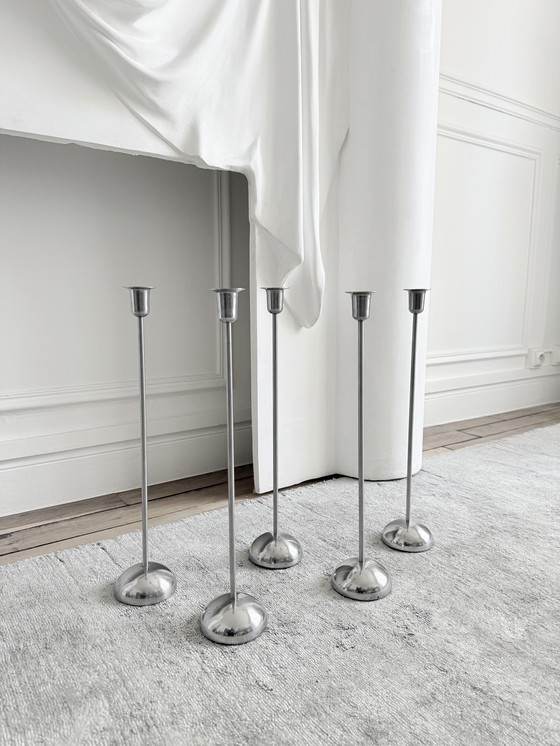 Image 1 of Set vintage postmodernistische IKEA-kaarsenstandaards uit de jaren 80.