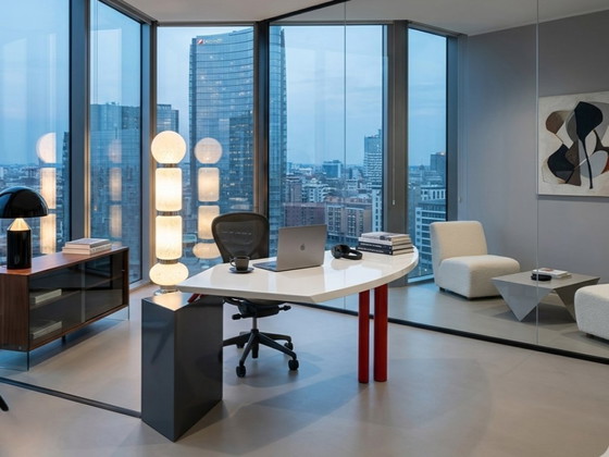 Image 1 of Bureau post-moderne de Saporiti design Franco Corradini années 1980