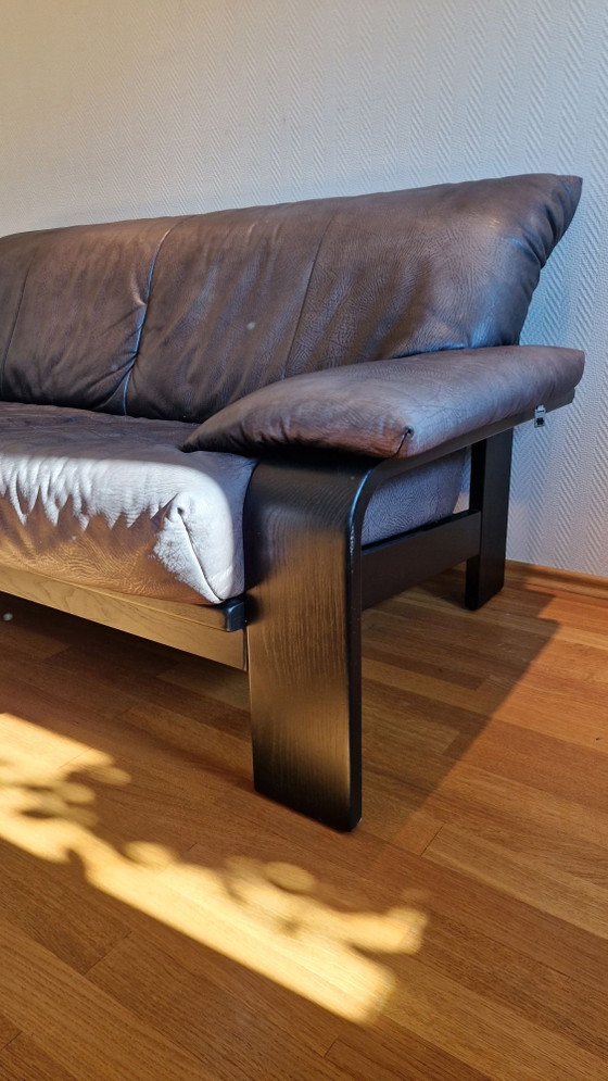 Rolf Benz per Musterring Divano in Pelle – Divani, Legno (photo 6 of 10)