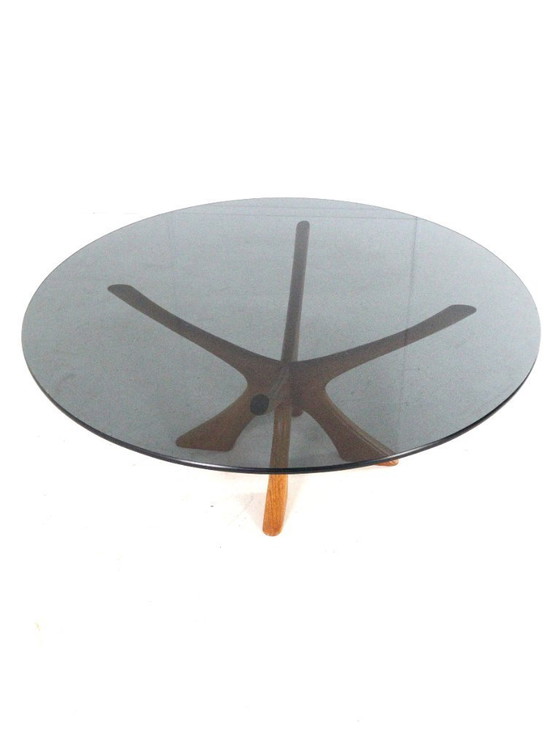 Image 1 of Table basse Illum Wikkelso pour Niels Eilersen T118 vintage danoise