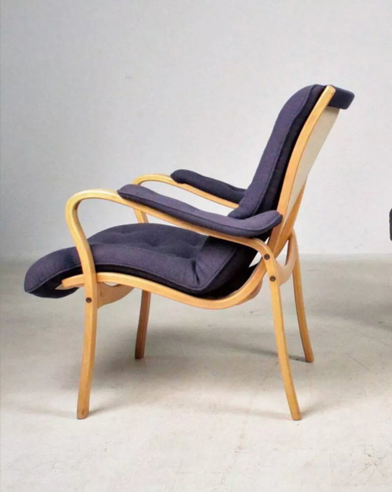 Image 1 of Scandinavische fauteuil van beukenhout, gestempeld Bröderna Andersson, Zweden, jaren 50