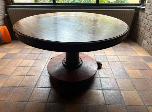 Feuille de mahonie antique 19ème siècle avec certificat