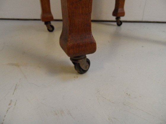 Image 1 of Vintage oak side table