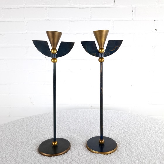 Image 1 of 2 candelieri vintage Memphis Milano anni '80