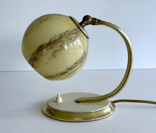 Art Deco Glass Table Lamp