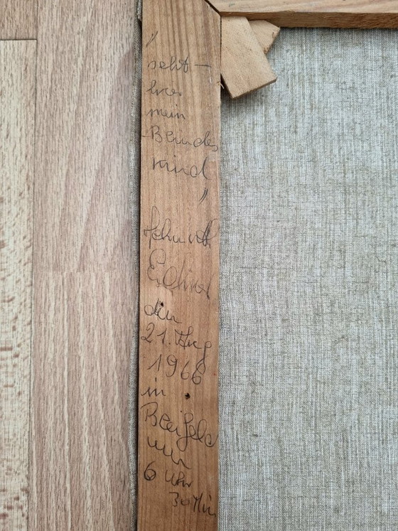 Hellmuth Eichner (1936–2012) – Dipinto ad olio “Salome e San Giovanni…” (1966) – Decorazioni murali, Canvas (photo 10 of 10)