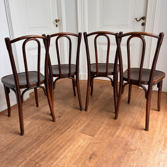 4x J Kohn Thonet style Dining chairs – Jacob & Josef Kohn, Wood (photo 7 of 11)