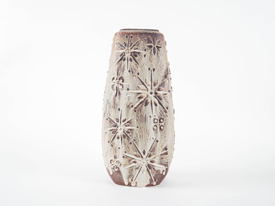 Image 1 of Beige ceramic vase, German design, 1960s, made in West Germany