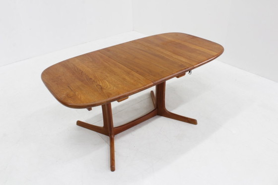 Tavolo da pranzo ovale allungabile vintage danese Dyrlund Teak Massiccio – Tavoli da pranzo, Wood (photo 8 of 9)