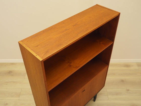 Image 1 of Teakhouten boekenkast, Deens design, jaren 70, gemaakt in Denemarken.