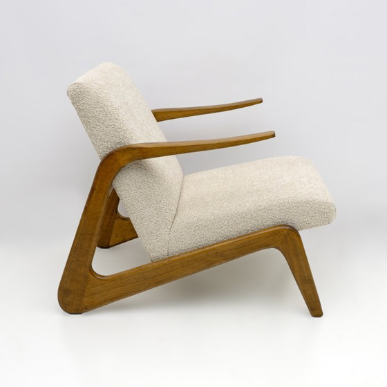 Image 1 of Paire de fauteuils Bouclè italiens de style moderne du milieu du XXe siècle, années 1970