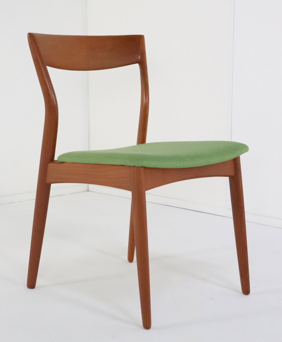 Image 1 of 4X R. Borregaard Voor Viborg Stoelen Eetkamerstoelen Vintage Deens