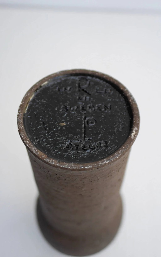 Modernist, earthenware ceramic vase by Inger Persson for Rörstrand, Sweden