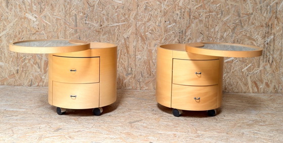 Image 1 of Tables de chevet design Hülsta - lot de 2
