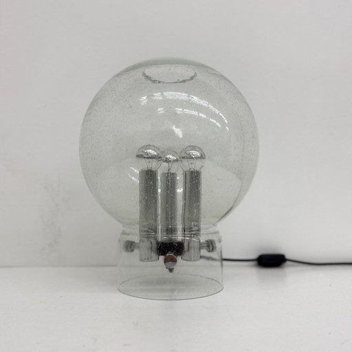 Limburg Glashütte glass table lamp , 1970s