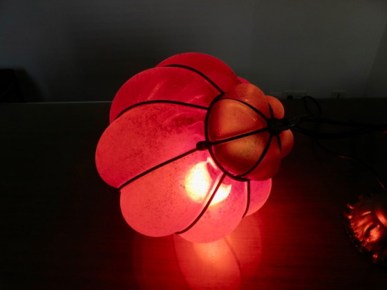 Lanterna veneziana in vetro di Murano rosso satinato – Lampade a sospensione (photo 8 of 17)