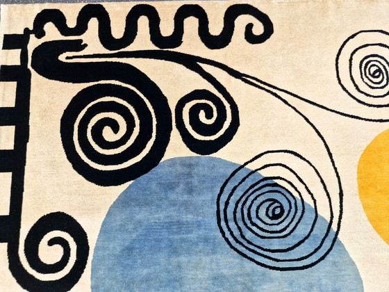 Image 1 of Alexandre Calder Style Modern Artist Carpet, 3 x 2 M, Wool, Hand-Knotted High Quality