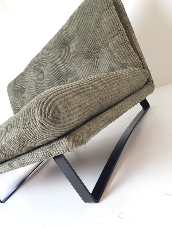 Canapé Vintage Vert Kho Liang Artifort 1,5 Place Nervuré Neuf C684 – Canapés 2 places, Metal, Polyester (photo 8 of 11)