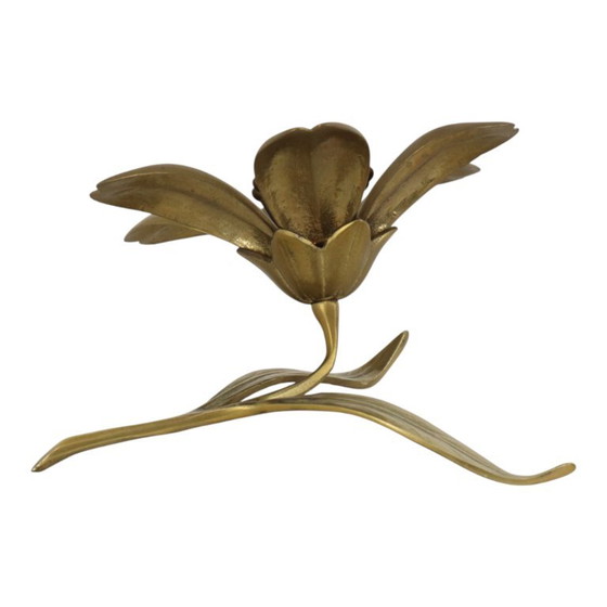 Posacenere con scultura a forma di giglio in ottone, stile metà secolo. – Oggetti decorativi, Brass (photo 9 of 18)