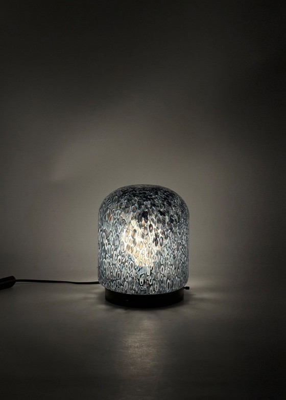 Image 1 of Gae Aulenti, lámpara de mesa de vidrio soplado 'Neverrino', Vetreria Vistosi Italia años 70