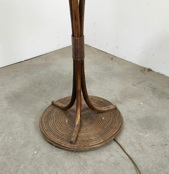 70s Bamboo Lamp – Vloerlampen, Rattan (photo 3 of 5)