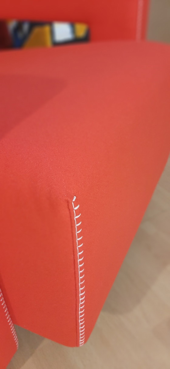 Image 1 of Cassina 2 Poltrona 637 Utrecht Nuova Mai Usata Lampo Rosso Lana 13L
