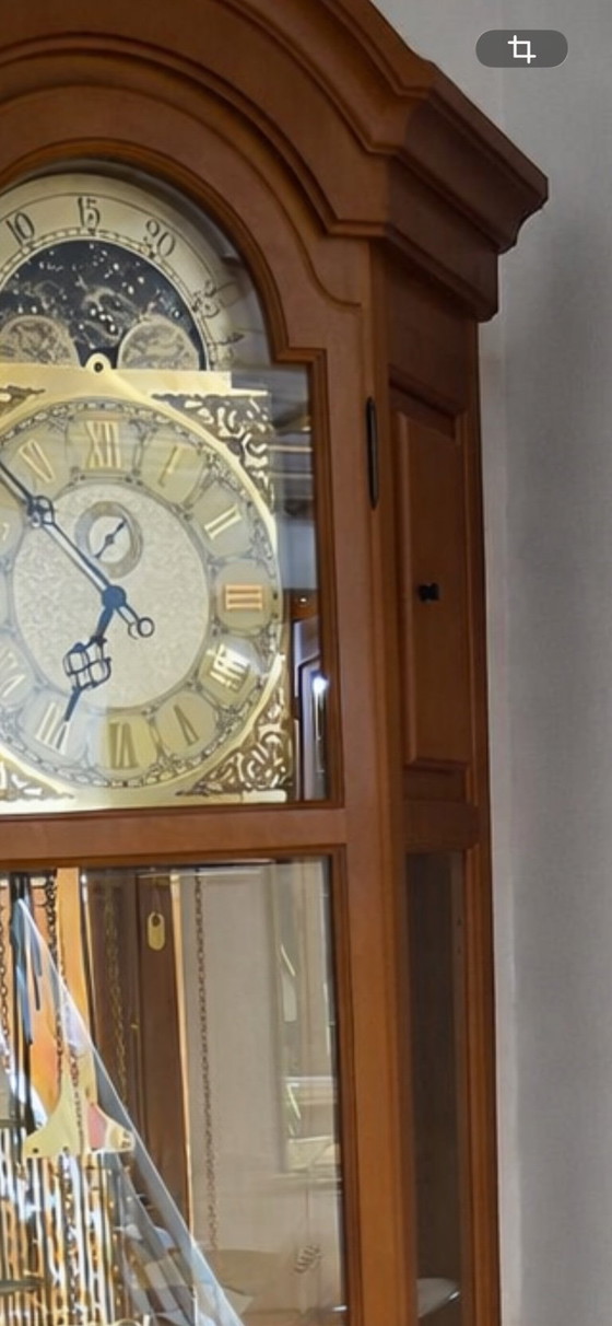Horloge de parquet AMS Westwing – Pendules, Verre, Bois (photo 4 of 5)
