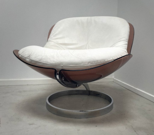 Boris Tabacoff Sphère – Fauteuil MMM Original, France ca. 1971 – kuipstoelen, Plastic, Leather