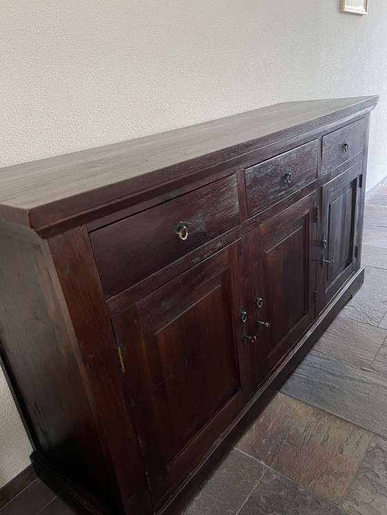 Image 1 of Colonial teak sideboard