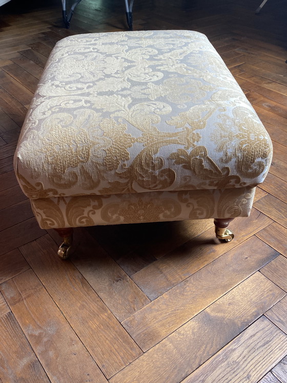 Image 1 of Ear armchair with footstool