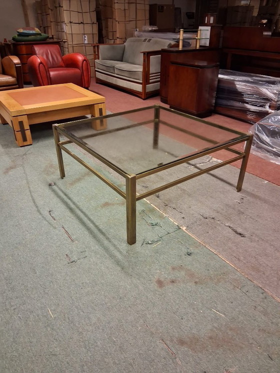 Image 1 of table basse en laiton