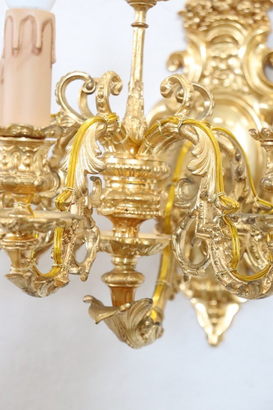 Image 1 of Bronzen wandlampen in antieke stijl