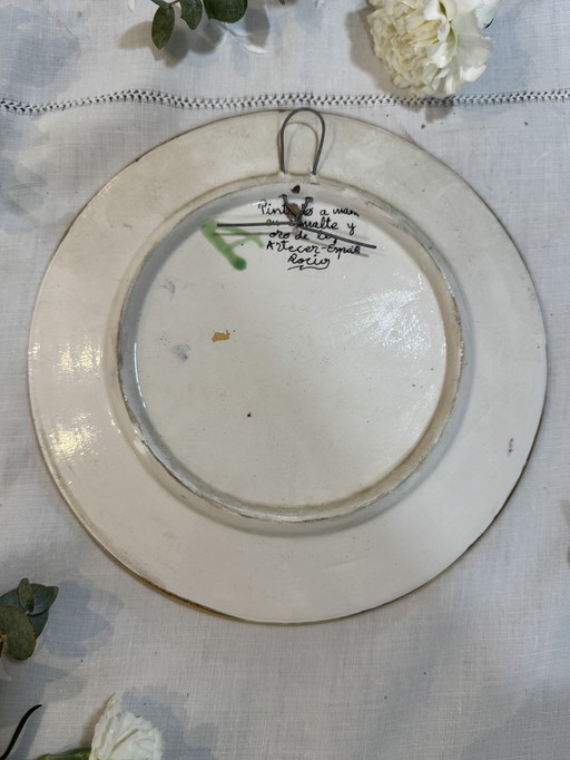 Assiette espagnole peint main 