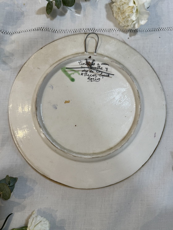 Image 1 of Assiette espagnole peint main 