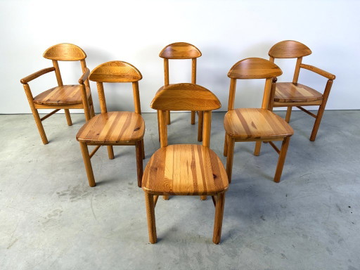 Chaises de salle à manger en pin Rainer Daumiller pour Hirtshals Savvaerk, lot de 6, années 1980