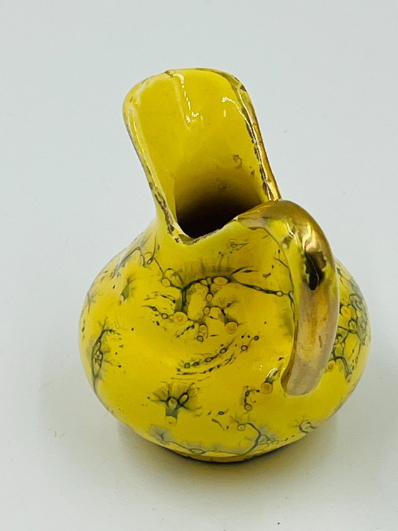 Brocca Miniatura da Collezione Gialla e Oro Fino – Vasi, Ceramic (photo 4 of 9)