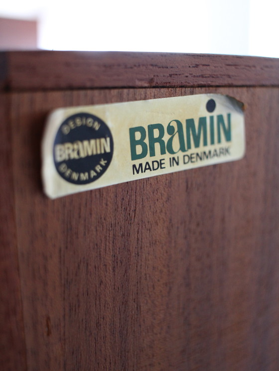 Image 1 of Vintage Deense vitrinekast door Henry Walter Klein voor Bramin