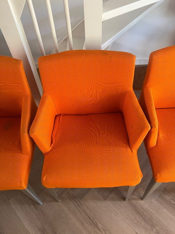 Image 1 of B&B Italia Melandra Antonio Citterio Oranje Eettafel Stoelen