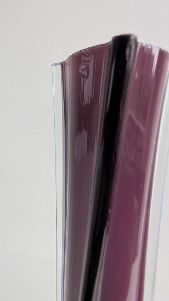 Image 1 of Vintage Murano Style Sommerso Vase – Purple & Blue – 1960s/1970s – 30 cm