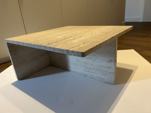 Vintage travertine coffee table